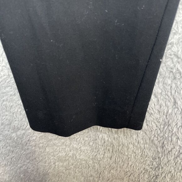 Loft Plus Pants Womens 24 Black Skinny Leg Marissa Buttons Stretch Ankle Career - Picture 9 of 10